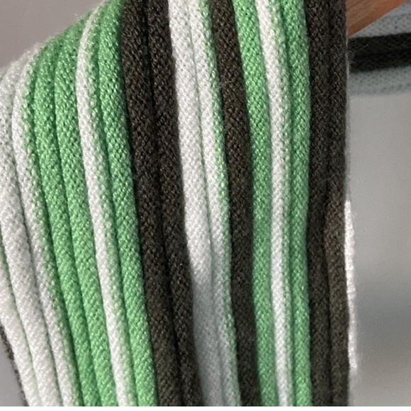 Striped Green Halter Open Back Top - Picture 6 of 7